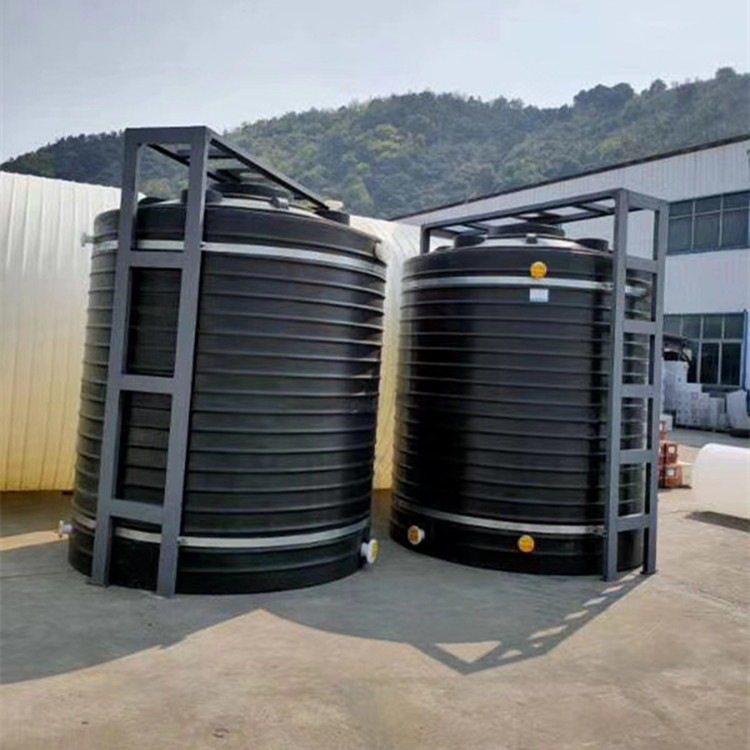 可按搅拌机调和的黑色塑料桶工业化工外加剂混合溶解10吨搅拌罐