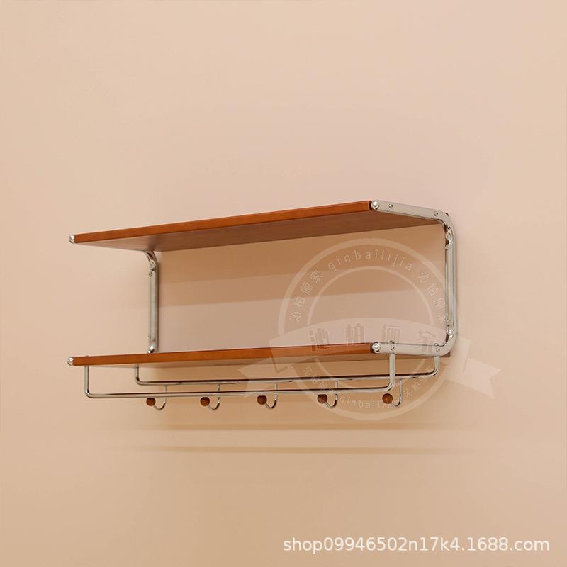 现代简约C型墙上置物架家用玄关入户实用挂衣架服装店换衣间架子