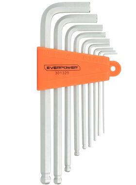 艾威博尔 源头厂销铬钒钢9件套公制加长球头内六角扳手组套