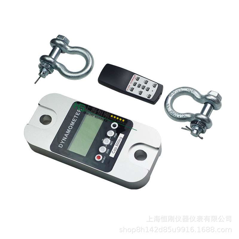 2吨红外遥控测力计 1吨遥控式拉力测力计 连接pc数字式推拉力计