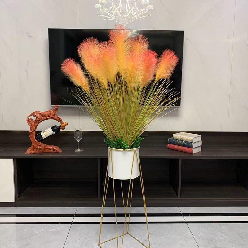 狗尾草落地客厅橱窗芦苇干花摆设水草仿真假花摆件装饰芦苇高档