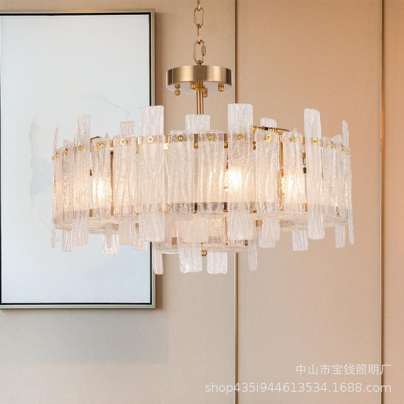 后现代风设计师客厅磨砂玻璃吊灯简约卧室餐厅样板房北欧吊灯新款