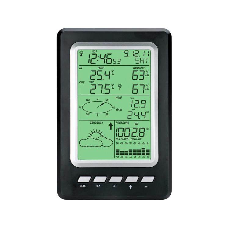 太阳能气象站 气象仪器 风速 雨量计 天气预报机 无线温湿度计