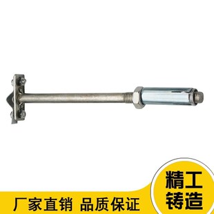 光杆避雷卡子T型热镀锌圆钢防A雷卡子支架支撑膨胀避雷卡针避雷带