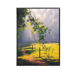 纯手绘客厅风景田野阳光油画沙发背景玄关餐厅走道装 饰画卧室画