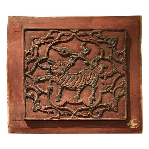 实木雕花老木板明清摆件古玩花板古典装饰花格窗花民俗老物件镂空