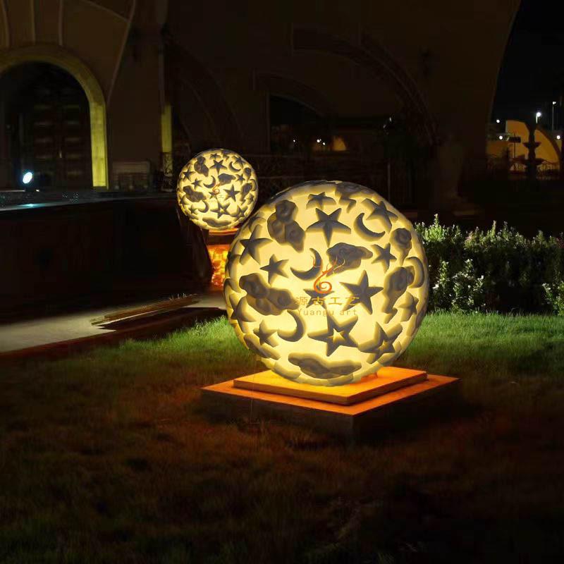 户外园林景观草坪砂岩灯 别墅庭院夜间照明灯 中东花园落地草坪灯