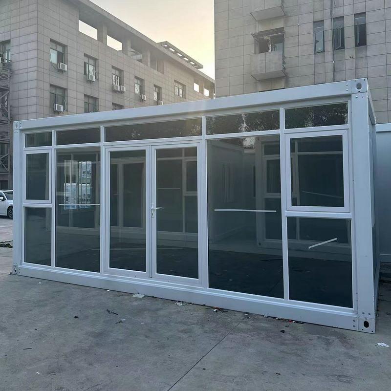 玻璃幕部墙集装箱活房快拼可式移动项目办公室玻璃活动房幕墙动房