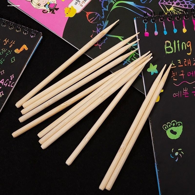 竹木刮画笔礼盒装 刮画纸专用工具套装 教师节创意手工材料