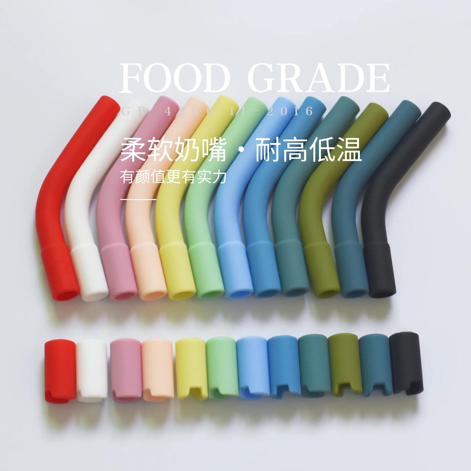 【8mm管专用吸嘴+导流硅胶】适用STANLEY吸管杯食品级吸嘴防撞静