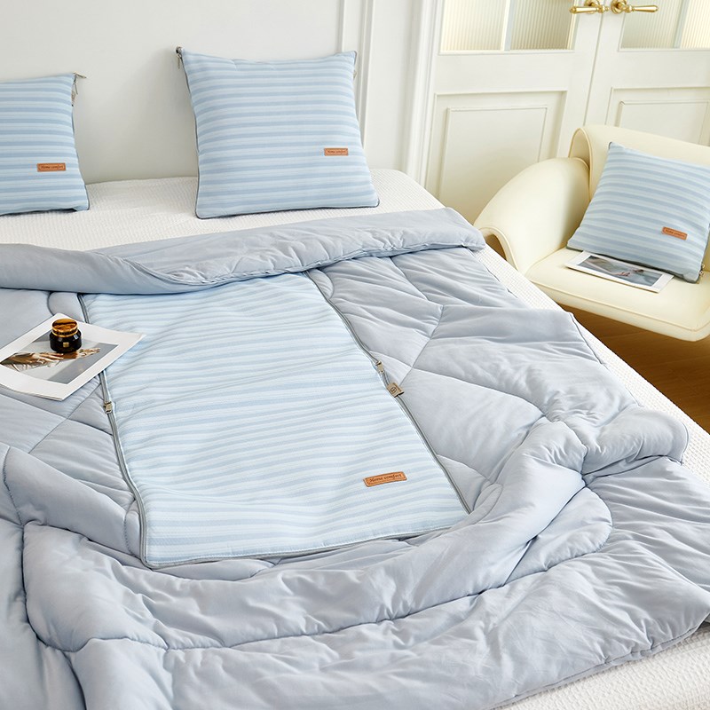 简约商务凉感抱枕被子两用午睡枕头汽车靠垫二合一空调夏凉被折叠