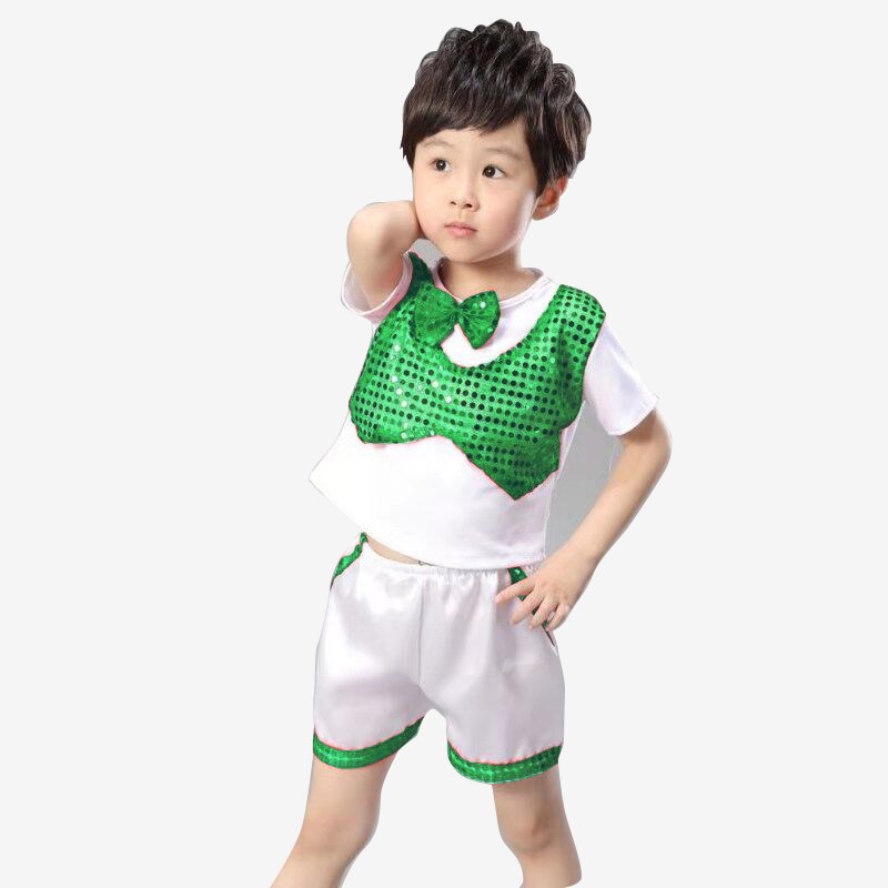 六一儿童节庆元旦男女童小孩亮片表演服幼儿园演出大合唱舞蹈服装