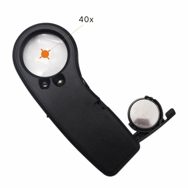 带灯珠宝放大镜高清手持式40倍便捷式儿童老人阅读看书家用包邮