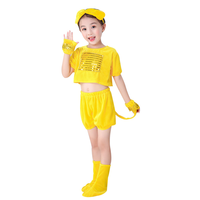 六一儿童动物演出服装幼儿园舞蹈小猫咪狗老鼠兔子短袖夏季表演服