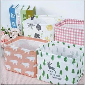 收纳筐ins风布艺多功能换季内衣袜子防水杂物桌面化妆品学生宿舍