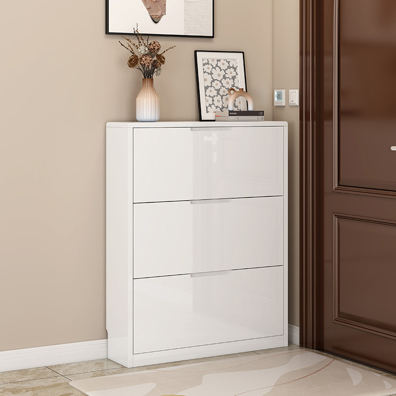 烤漆鞋柜超薄翻斗大容量门口入户靠墙家用鞋架现代简约