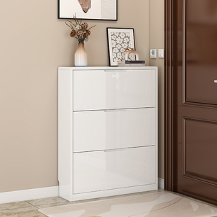 烤漆鞋柜超薄翻斗大容量门口入户靠墙家用鞋架现代简约