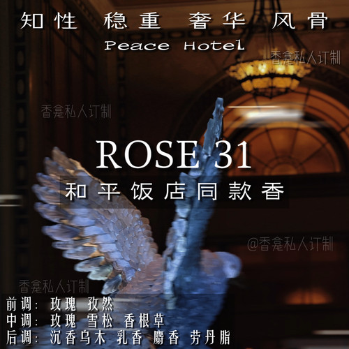 【ROSE 31】五星级酒店同款 奢华药感玫瑰 优雅小众高级香氛喷雾
