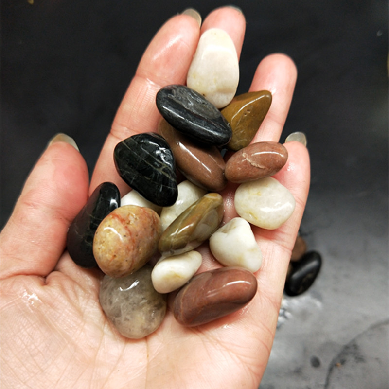 鹅卵石雨花石天然小石子装饰鱼缸花盆多肉盆栽园艺彩个性石头造景