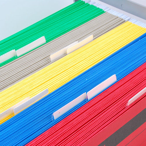 彩色吊挂夹卡片挂捞夹标记替芯标签替换插片PVC+纸片25个/包套装