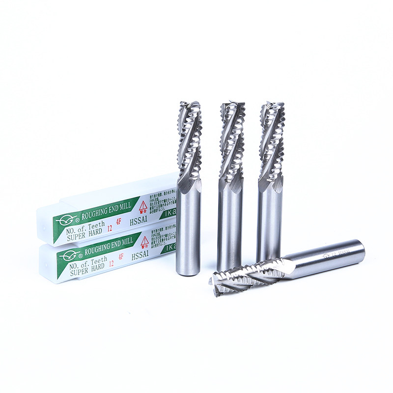 伊海直柄超硬白钢波刃铣刀粗皮5 6 8 10 12 16 2025-32mm波纹铣刀