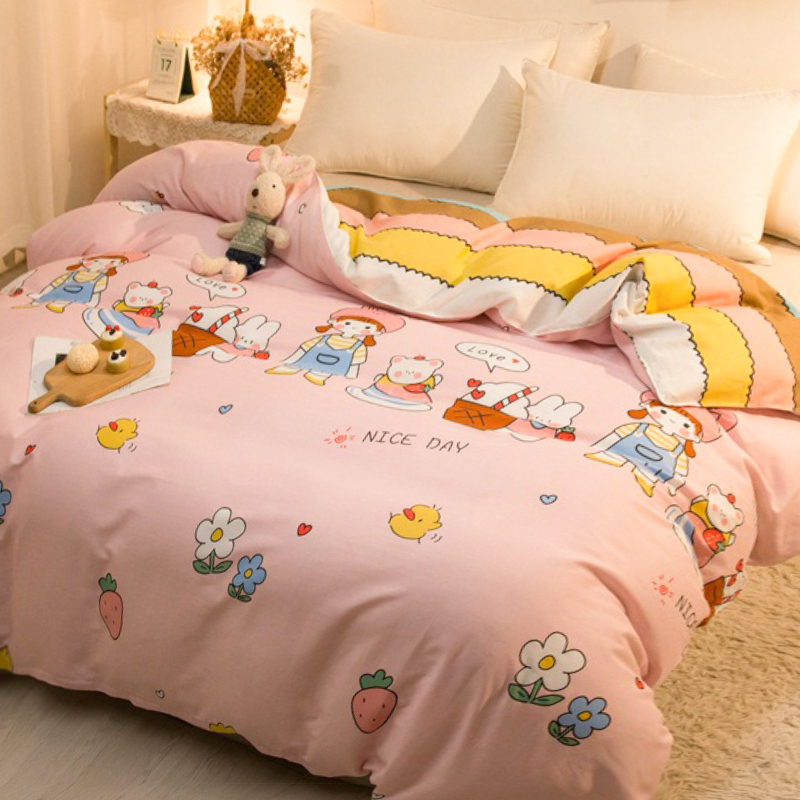 纯棉被套单件全棉被罩单人1.5米150x200被罩套1.8x2.0双人200x230