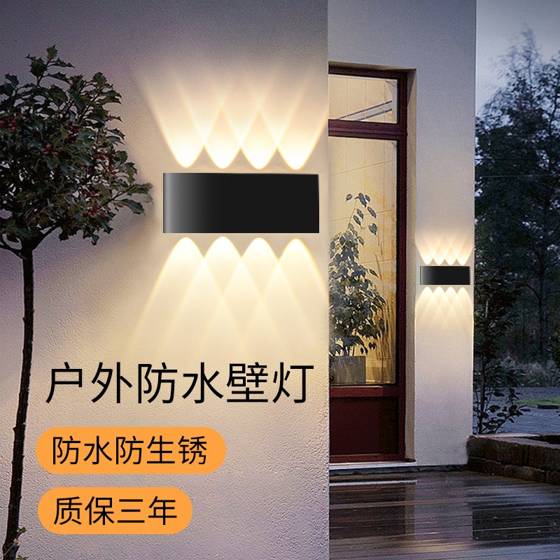 户外壁灯庭院灯防水超亮院子花园景观灯家用N室外照明灯围墙门柱