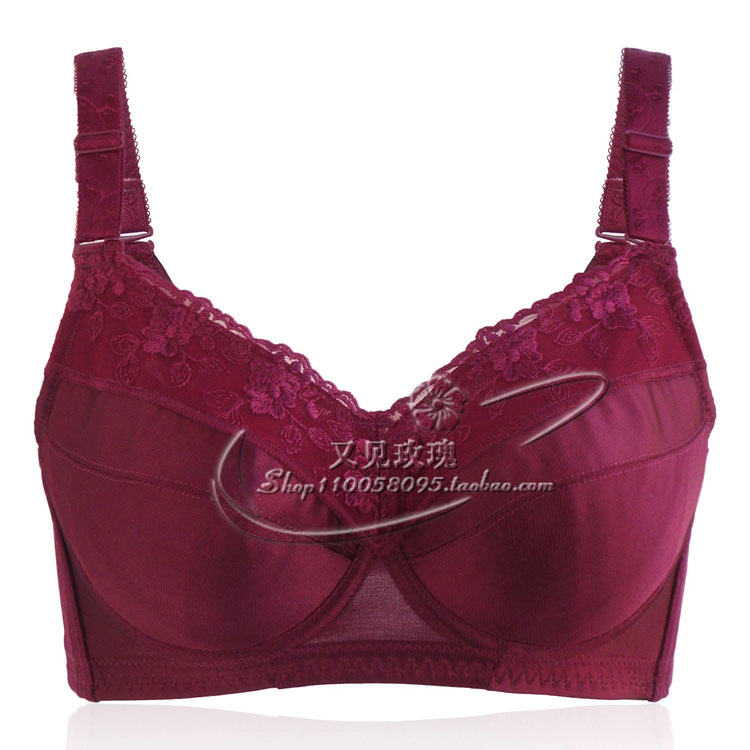 薄款侧收副乳光g面内衣大胸超大码全包B C D E F G H特大罩杯文胸