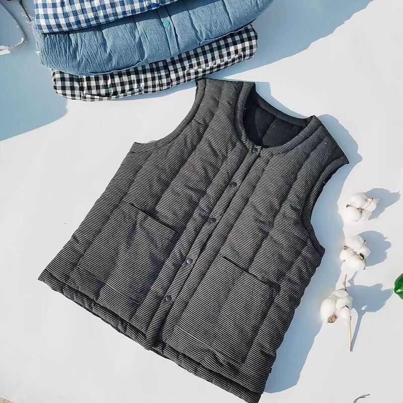 棉花手工马甲男士秋冬季加厚保暖内穿背心中老年老人棉坎肩居家服