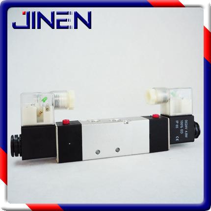 厂家直销三位五通电磁阀4V230C-08中央封闭型双头气动