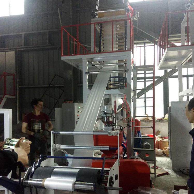 厂家供应PBAT降解塑料袋吹膜机可降解PLA玉米淀粉吹膜机