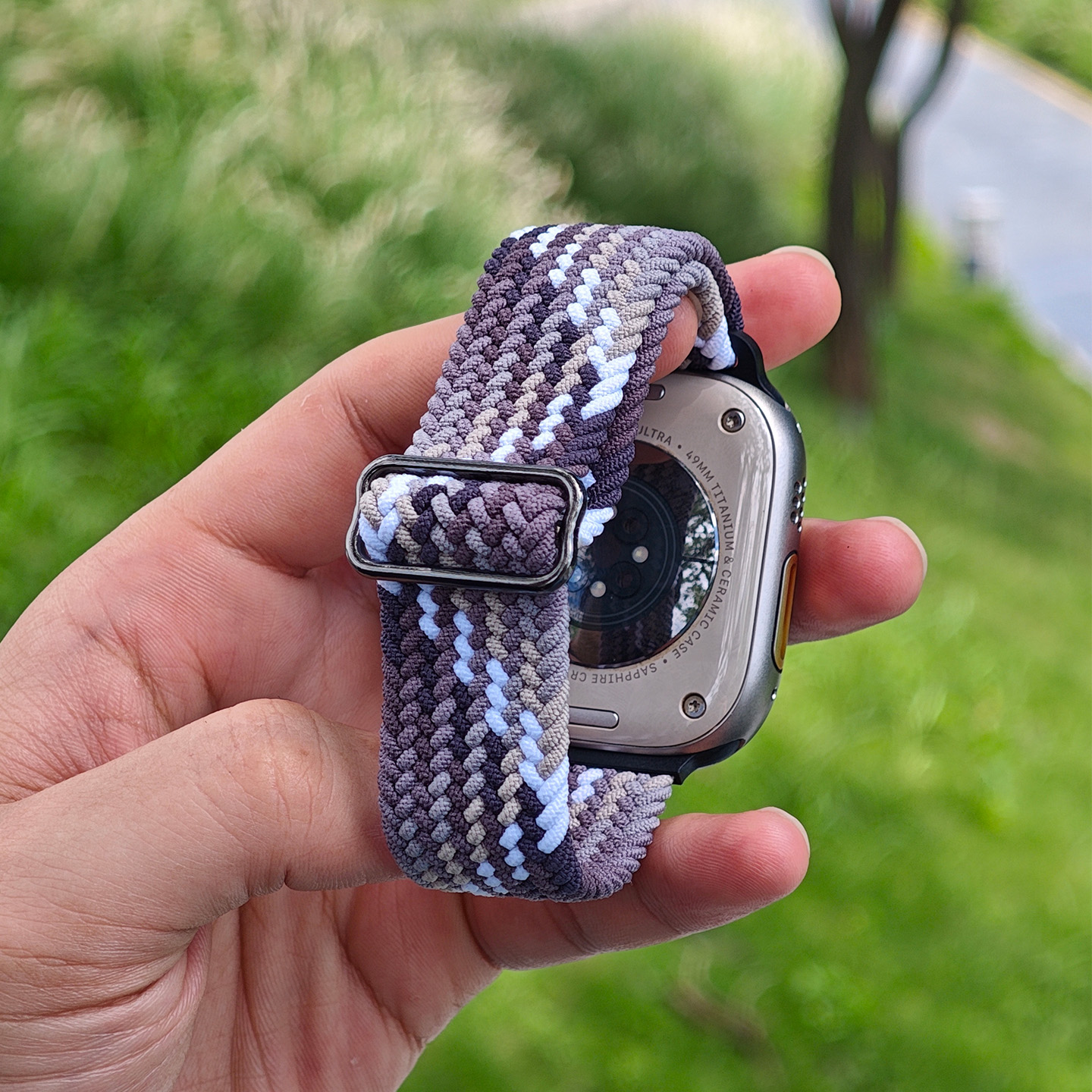 适用iwatch10新款编织透气表带