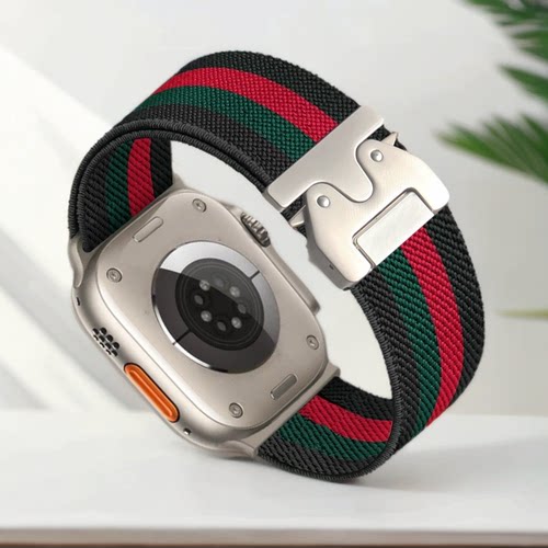 适用iWatchS9表带时尚弹力腕带