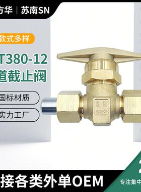 管道截止阀QJT380-12管道工程开关黄铜高压直通式针型截止阀