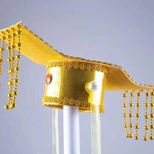 古代皇上帽子天子头饰创意古装皇帝帽子头盔玉帝帽头冠大汉天子帽