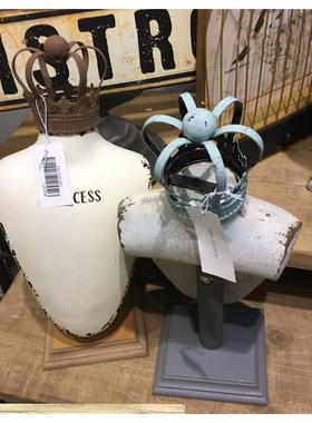 欧式木质复古做旧模特架家居首饰架饰品展示架陈列架橱窗装饰摆