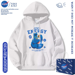 NASA芝麻街联名饮料卫衣男2025新款艾摩大鸟甜饼怪衣服秋冬外套潮