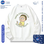 NASA 动漫周边衣服外套潮 morty瑞克和莫蒂卫衣男秋冬季 rick and