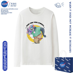 NASA疯狂动物城联名长袖T恤男秋季儿童闪电树懒朱迪尼克衣服