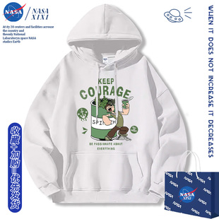 NASA popeye大力水手联名饮料卫衣男连帽外套春秋季动漫周边衣服