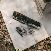 户外露营防火布阻燃布焚火台烧烤防火隔热垫耐高温灭火毯玻璃纤维