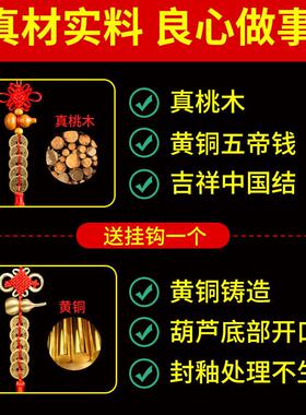 BK9K安忍水瓶子床头朝西五帝钱葫芦铜门对门挂件卫生间厕所在