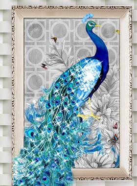 2025新款5D钻石画油画满钻现代客厅贴钻大幅点钻雀之恋十字绣