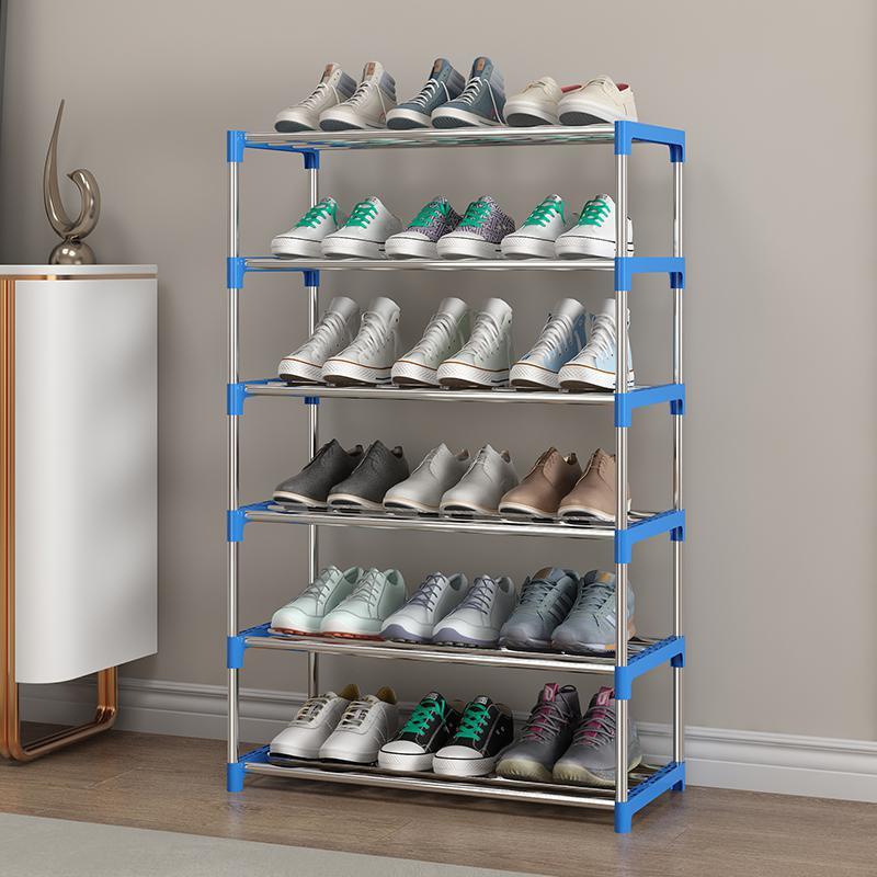 鞋柜塑料多层十层 加粗钢管组装家用学生宿舍收纳经济型简易鞋架