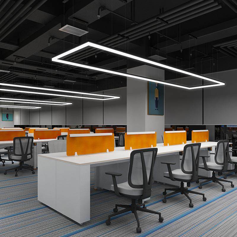 办公室led吊灯长条灯商业教室商场餐厅灯吧台照明方通灯简约
