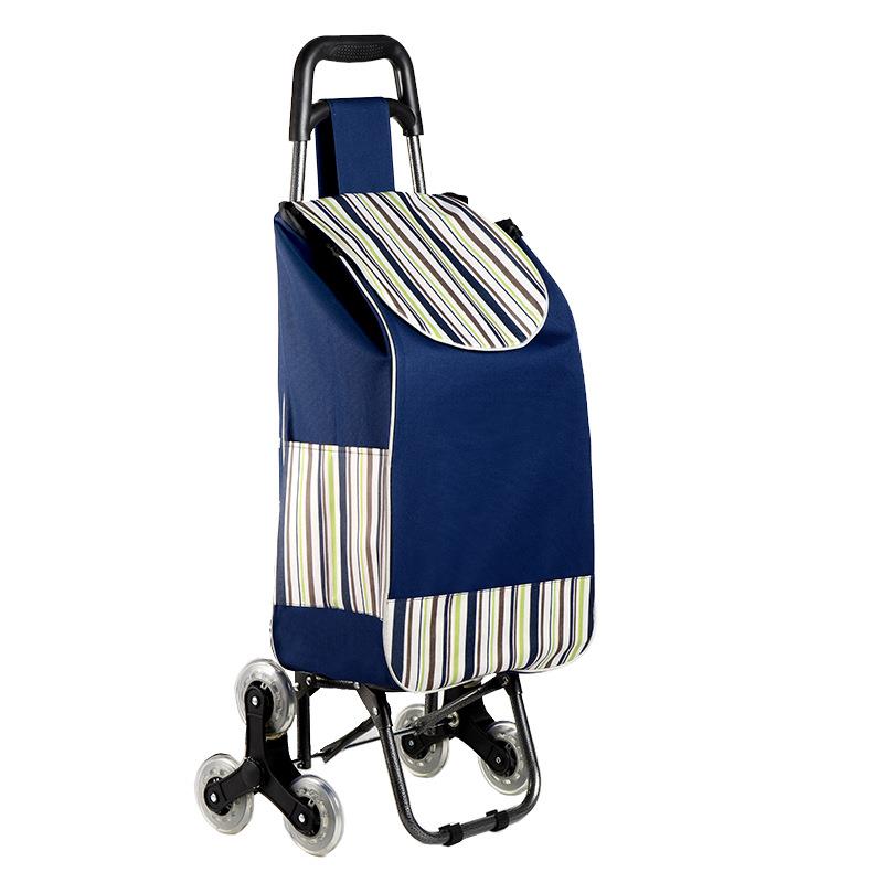 买菜手拉车超市购物拉杆车折叠三轮推车爬楼梯带凳老人买菜小拉车