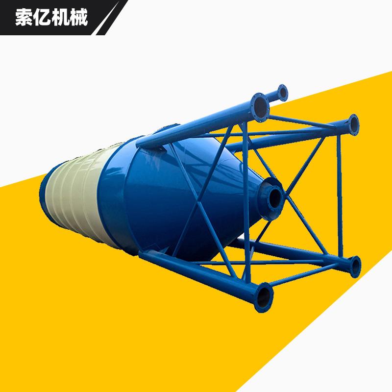 50T80T100T碳钢水泥罐 工地卧式方体水泥罐 顶部除尘混凝土储料罐