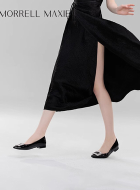 Morrell Maxie黑色平底鞋女2025春季新款通勤休闲鞋｜MW241008BK