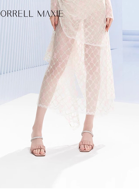 Morrell Maxie细跟外穿拖鞋女春季新款粉色百搭凉鞋｜MW242037PK