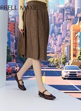 特色鞋头MM饰扣平底玛丽珍单鞋｜Morrell Maxie｜MW253067CA